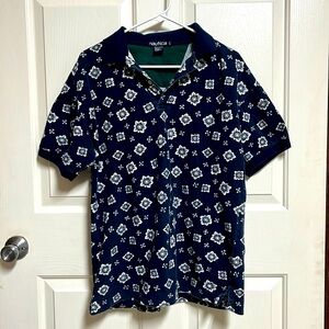 Nautica Men’s Polo Short Sleeve Shirt Size Large
